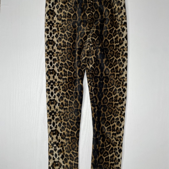 Jinlaba Fleece Leggings Girls 7 US 120 CM Animal Print Cheetah Cozy Leggings - Picture 8 of 11